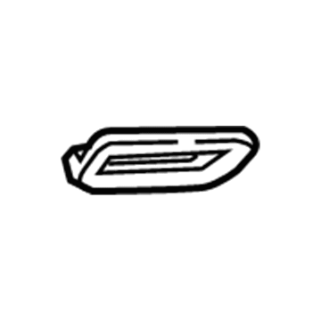GM 90926721 Memory Switch Bezel, Jet Black 90926721 GM Memory Switch Bezel, Jet Black Illustration 1 of 1