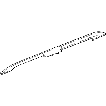 GM 84877435 Side Rail, Black, Driver Side 84877435 GM Side Rail, Black, Driver Side Illustration 1 of 1