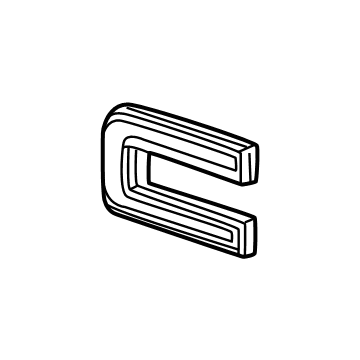 GM 84237676 Emblem, Fuse Red 84237676 GM Emblem, Fuse Red Illustration 1 of 1