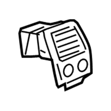 GM 15808052 Defroster Grille, Driver Side 15808052 GM Defroster Grille, Driver Side Illustration 1 of 1