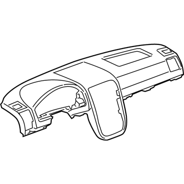 GM 15119191 Instrument Finish Panel 15119191 GM Instrument Finish Panel Illustration 1 of 1