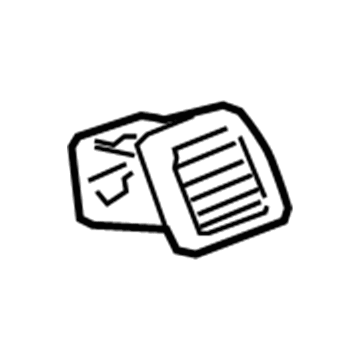 GM 15119196 Defroster Grille, Passenger Side 15119196 GM Defroster Grille, Passenger Side Illustration 1 of 1