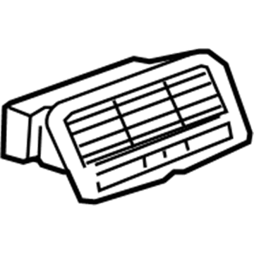 GM 15808055 Defroster Grille 15808055 GM Defroster Grille Illustration 1 of 1