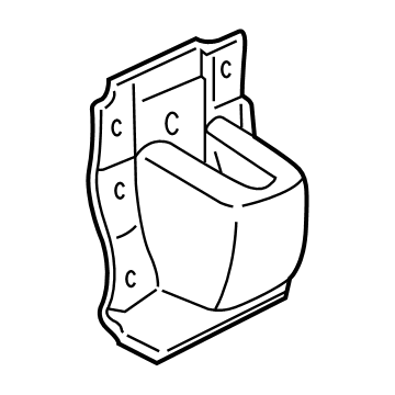GM 84283572 Bumper Brace, Rear 84283572 GM Bumper Brace, Rear Illustration 1 of 1