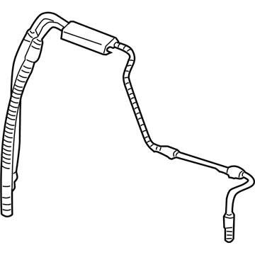 GM 26095038 Power Steering Return Hose 26095038 GM Power Steering Return Hose Illustration 1 of 1