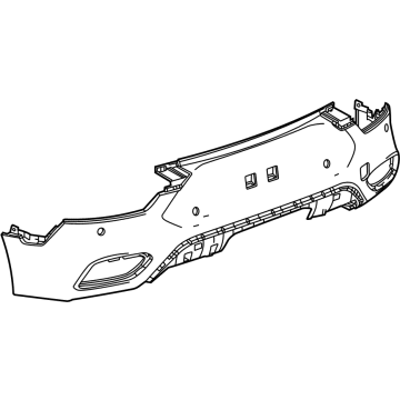 GM 42819900 Bumper Cover, Rear Lower 42819900 GM Bumper Cover, Rear Lower Illustration 1 of 1