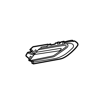 GM 42664202 Molding, Rear Lower Driver Side 42664202 GM Molding, Rear Lower Driver Side Illustration 1 of 1