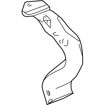 GM 23447368 Outlet Duct, Upper 23447368 GM Outlet Duct, Upper Illustration 1 of 1