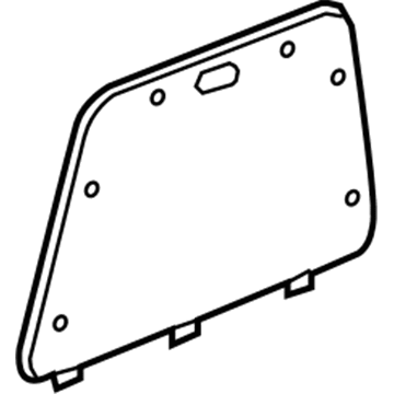GM 95914495 Compartment Door, Black 95914495 GM Compartment Door, Black Illustration 1 of 1