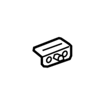 GM 95076450 Upper Quarter Trim Pivot, Black 95076450 GM Upper Quarter Trim Pivot, Black Illustration 1 of 1