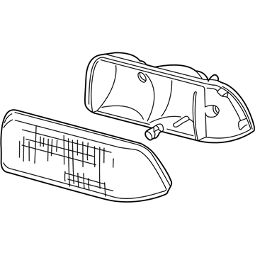 16516933 GM Lens & Housing, Driver Side Illustration 1 of 1