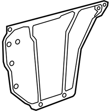 23369003 GM Water Deflector, Front Driver Side Illustration 1 of 1