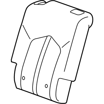 22796303 GM Seat Back Cover, Titanium, Rear Illustration 1 of 1