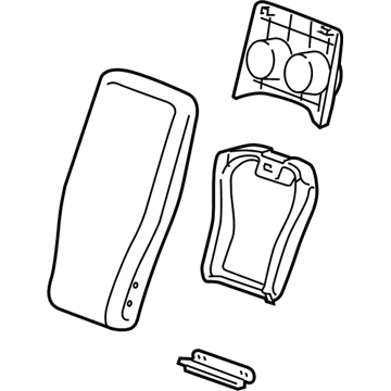 GM 22878907 Armrest Assembly, Rear 22878907 GM Armrest Assembly, Rear Illustration 1 of 1