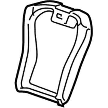 20779385 GM Armrest Cover, Black, Rear Center Illustration 1 of 1