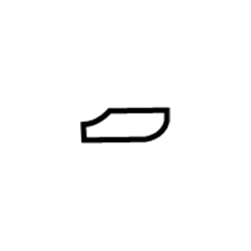 GM 20887285 Release Handle Bezel, Titanium, Rear 20887285 GM Release Handle Bezel, Titanium, Rear Illustration 1 of 1