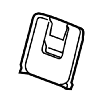 20779117 GM Compartment Door, Black, Rear Center Illustration 1 of 1