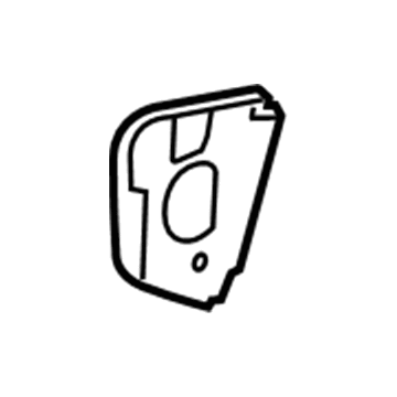 GM 20779426 Center Panel Cover, Black, Rear Passenger Side 20779426 GM Center Panel Cover, Black, Rear Passenger Side Illustration 1 of 1