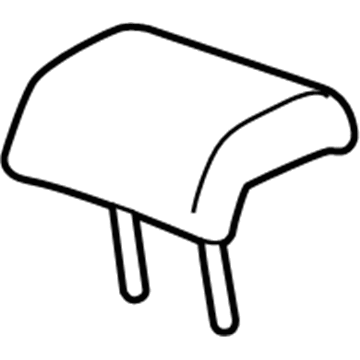 GM 20906354 Headrest, Center, Titanium, Rear 20906354 GM Headrest, Center, Titanium, Rear Illustration 1 of 1