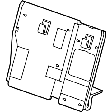 20779135 GM Seat Back Panel, Black, Rear Illustration 1 of 1