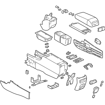 Cadillac 12480792 Console Assembly