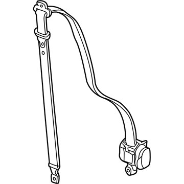 Chevy 89022606 Belt & Retractor