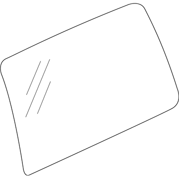 GM 19168099 Glass, Passenger Side 19168099 GM Glass, Passenger Side Illustration 1 of 1