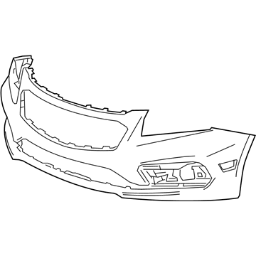 Chevy Cruze Bumper Cover - 94525910