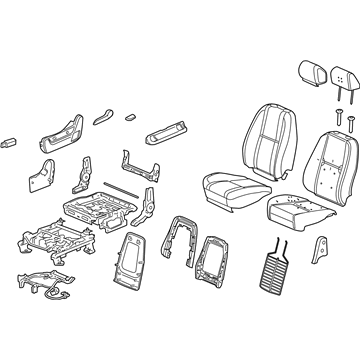 GM 15865116 Seat Assembly, Driver Side 15865116 GM Seat Assembly, Driver Side Illustration 1 of 1