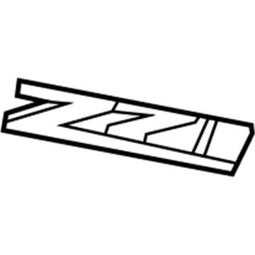 GM 23432559 Nameplate, Front 23432559 GM Nameplate, Front Illustration 1 of 1