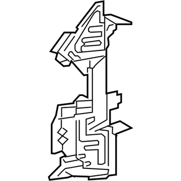 GM 13404731 Side Air Baffle, Driver Side 13404731 GM Side Air Baffle, Driver Side Illustration 1 of 1