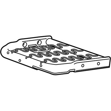 22888626 GM Cushion Frame, Rear Illustration 1 of 1