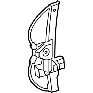 15869654 GM Window Regulator, Rear Passenger Side Illustration 1 of 1