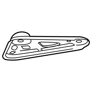 GM 22982756 Rear Support, Passenger Side 22982756 GM Rear Support, Passenger Side Illustration 1 of 1