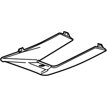 GM 25964414 Dome Lamp Lens 25964414 GM Dome Lamp Lens Illustration 1 of 1