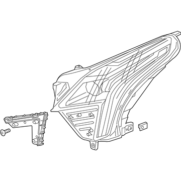 Cadillac XT5 Headlight - 23386130