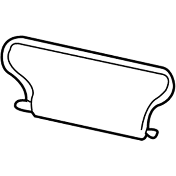 GM 88890727 Visor, Gray, Driver Side 88890727 GM Visor, Gray, Driver Side Illustration 1 of 1