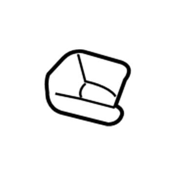 GM 88952860 Sunvisor Support, Black 88952860 GM Sunvisor Support, Black Illustration 1 of 1