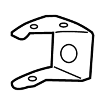 GM 88937057 Upper Hinge, Rear Driver Side 88937057 GM Upper Hinge, Rear Driver Side Illustration 1 of 1
