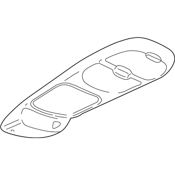 GM 88948616 Overhead Console, Gray 88948616 GM Overhead Console, Gray Illustration 1 of 1