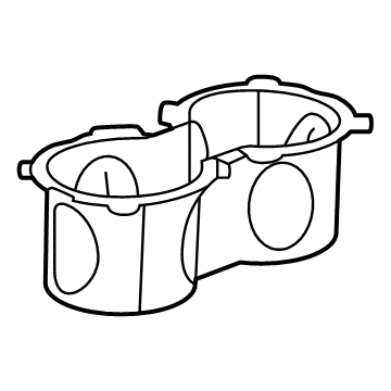 GM 85145050 Liner-Front Floor Console Cup Holder *Jet Black 85145050 GM Liner-Front Floor Console Cup Holder *Jet Black Illustration 1 of 1
