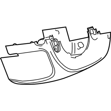 GM 13280411 Lower Column Cover, Black 13280411 GM Lower Column Cover, Black Illustration 1 of 1