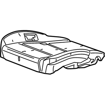 GM 22826674 Seat Cushion Pad 22826674 GM Seat Cushion Pad Illustration 1 of 1