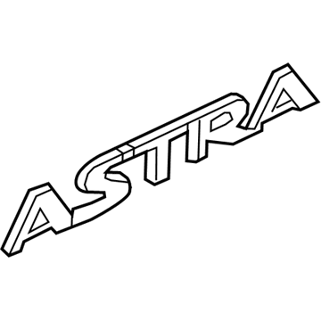 Saturn 93357565 Nameplate