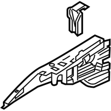 GM 84228154 Upper Rail Assembly, Front Driver Side 84228154 GM Upper Rail Assembly, Front Driver Side Illustration 1 of 1