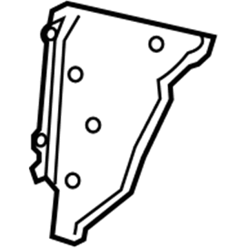 GM 23150754 Lower Extension, Rear Inner Passenger Side 23150754 GM Lower Extension, Rear Inner Passenger Side Illustration 1 of 1