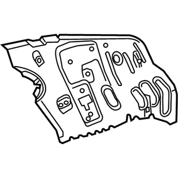 84768387 GM Inner Panel, Rear Driver Side Illustration 1 of 1