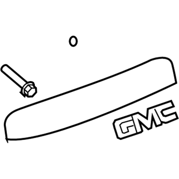 GM 22786317 Applique, Rear 22786317 GM Applique, Rear Illustration 1 of 1