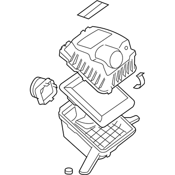 GM 25996274 Air Cleaner Assembly 25996274 GM Air Cleaner Assembly Illustration 1 of 1