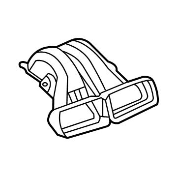 84185232 GM Center Duct Illustration 1 of 1